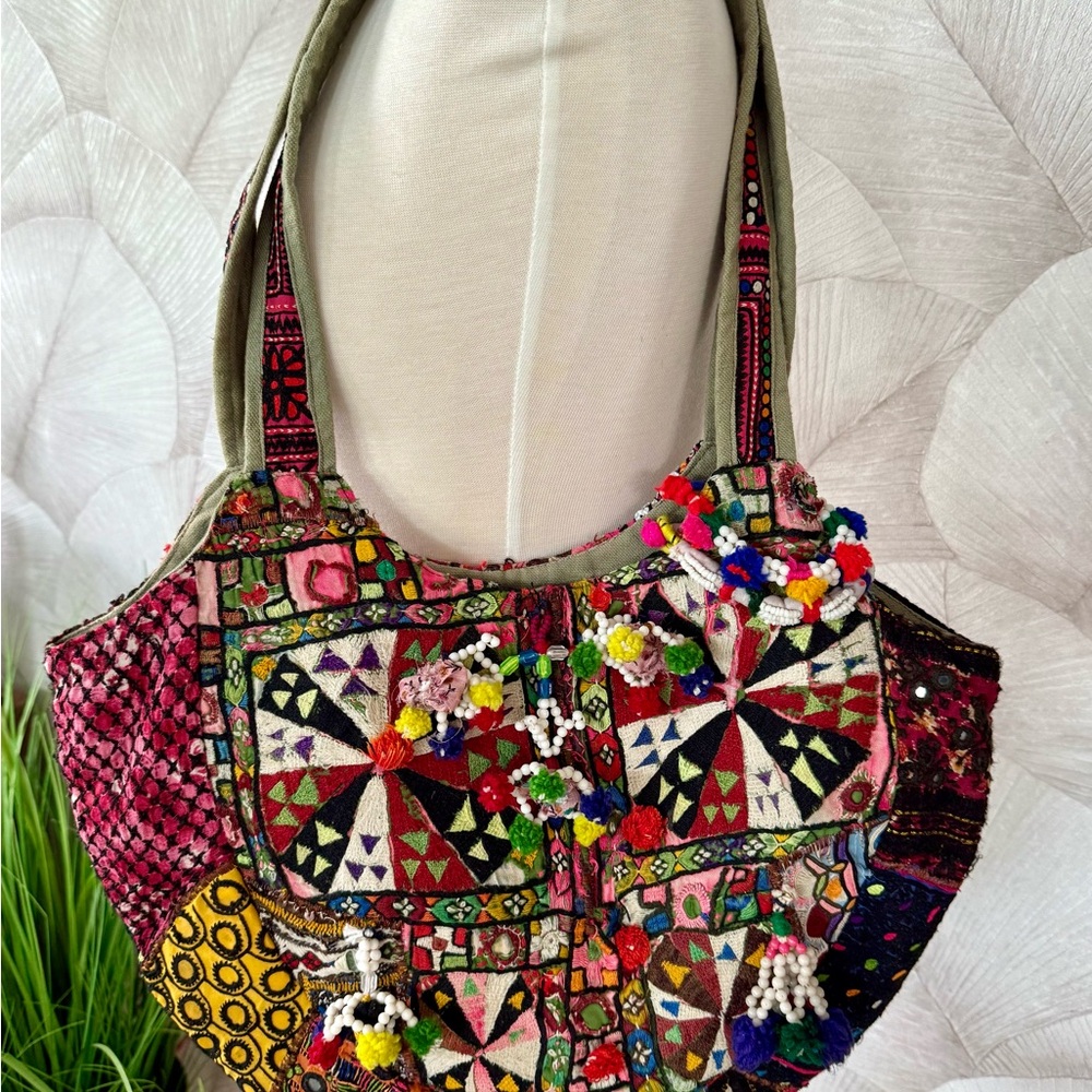 Boho Embroidered Shoulder Bag